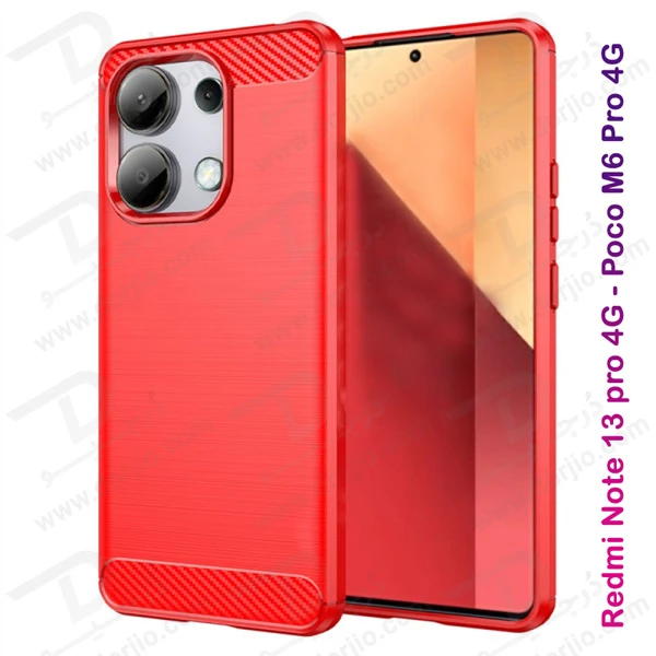 خرید گارد طرح کربنی Xiaomi Redmi Note 13 Pro 4G مدل Rock