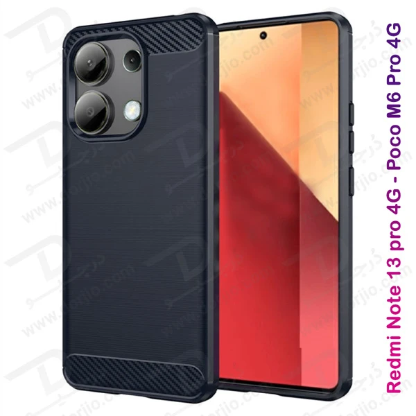 خرید گارد طرح کربنی Xiaomi Redmi Note 13 Pro 4G مدل Rock