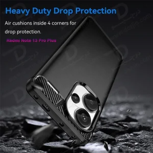 خرید گارد طرح کربنی Xiaomi Redmi Note 13 Pro Plus مدل Rock