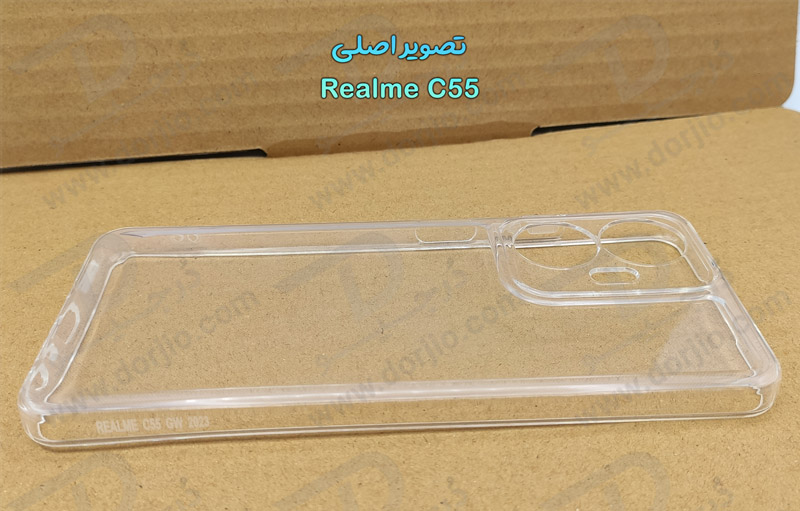 خرید گارد ژله ای شفاف با محافظ دوربین Realme C55