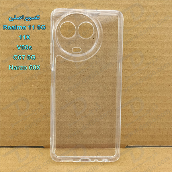 خرید گارد ژله ای شفاف با محافظ دوربین Realme Narzo 60X خرید گارد ژله ای شفاف با محافظ دوربین Realme Narzo 60X