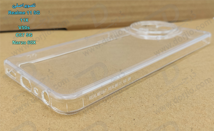 خرید گارد ژله ای شفاف با محافظ دوربین Realme Narzo 60X