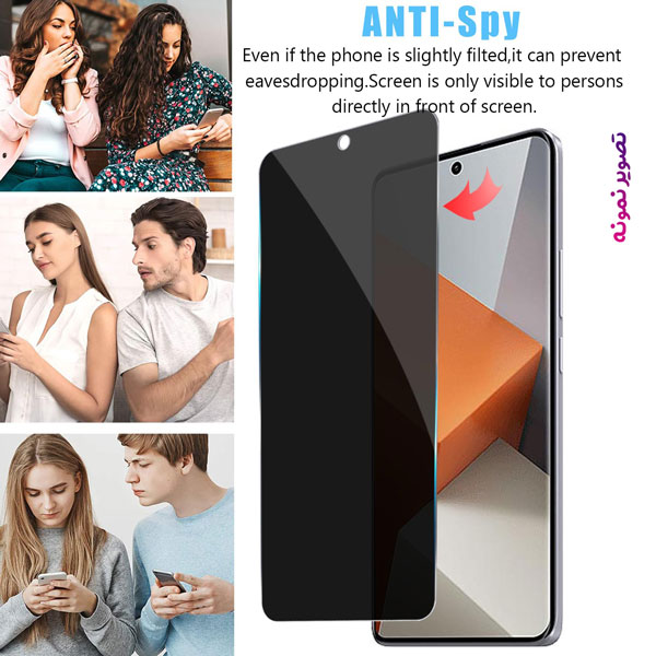 خرید گلس Privacy حریم شخصی تمام صفحه Samsung Galaxy A54