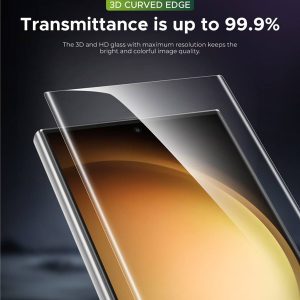 خرید گلس UV شفاف تمام صفحه Samsung Galaxy S24 Ultra مارک Green Lion