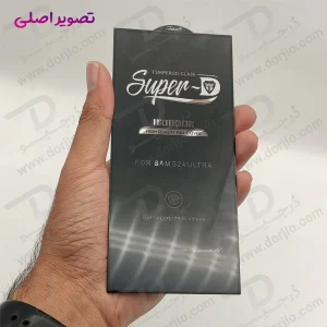 خرید گلس شیشه ای Super-D شفاف Samsung Galaxy S24 Ultra مارک Mietubl