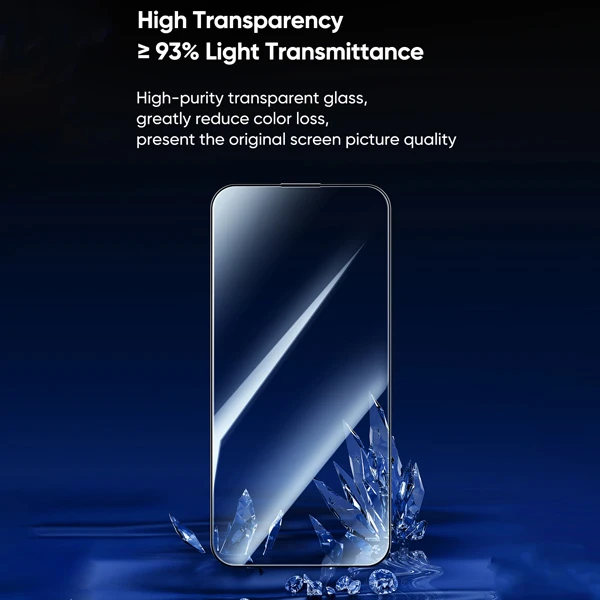 خرید گلس شیشه ای شفاف با ابزار مخصوص نصب iPhone 15 Plus مارک اصلی Mcdodo