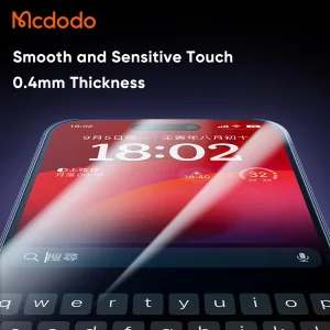 خرید گلس شیشه ای شفاف با ابزار مخصوص نصب iPhone 15 Pro مارک اصلی Mcdodo