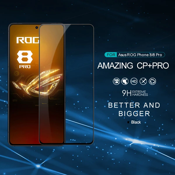 خرید گلس شیشه ای نیلکین Asus Rog Phone 8 Pro مدل CP+PRO Tempered Glass