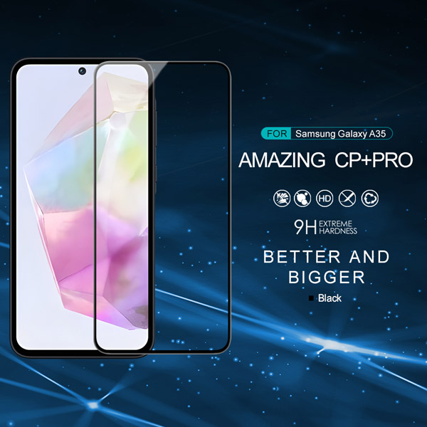 خرید گلس شیشه ای نیلکین Samsung Galaxy A35 مدل CP+PRO Tempered Glass