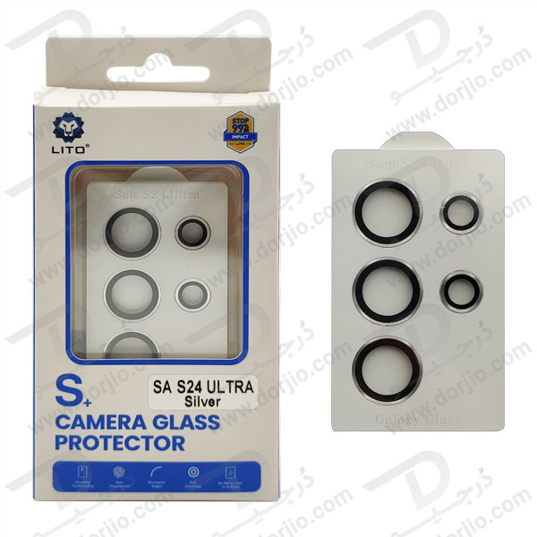 خرید محافظ لنز دوربین رینگی با ابزار نصب Samsung Galaxy S24 Ultra مارک LITO