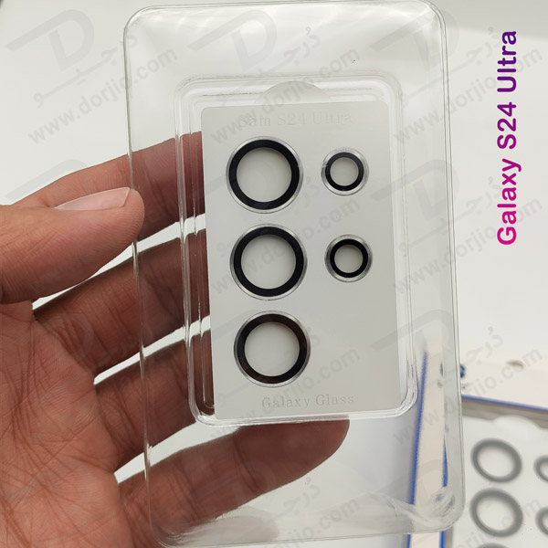 خرید محافظ لنز دوربین رینگی با ابزار نصب Samsung Galaxy S24 Ultra مارک LITO
