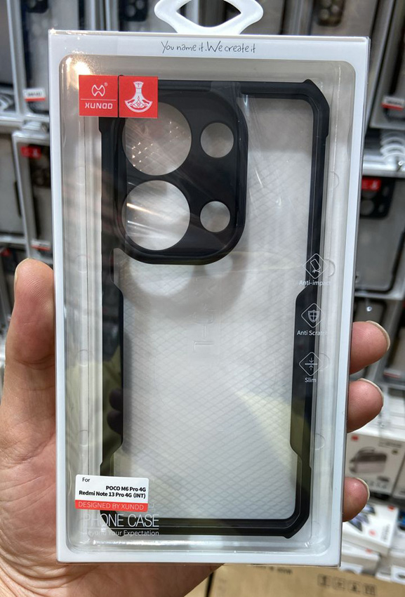 خرید کریستال شیلد شفاف گوشی Xiaomi Redmi Note 13 4G مارک XUNDD سری Beatle