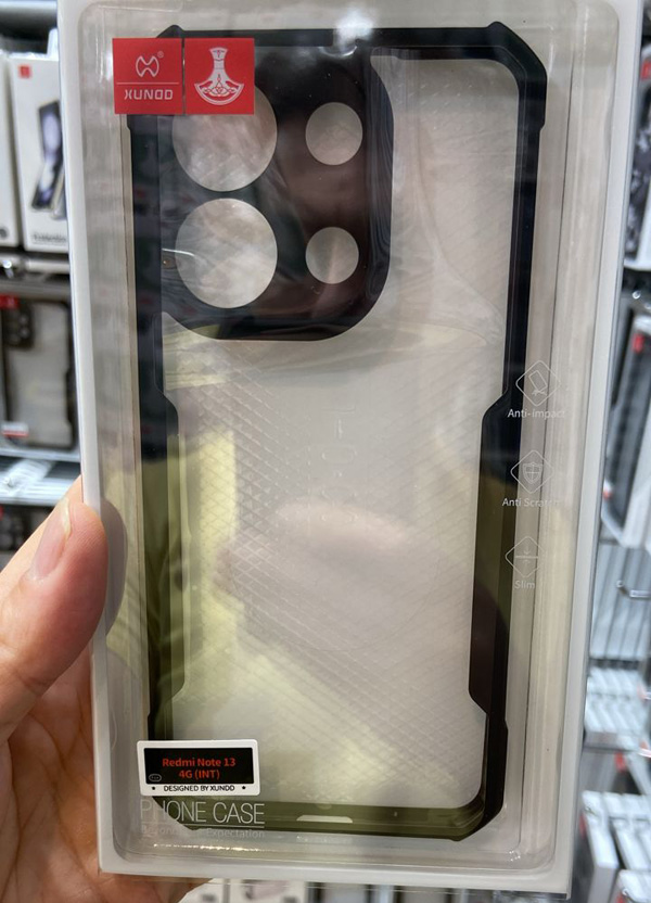 خرید کریستال شیلد شفاف گوشی Xiaomi Redmi Note 13 Pro 4G مارک XUNDD سری Beatle