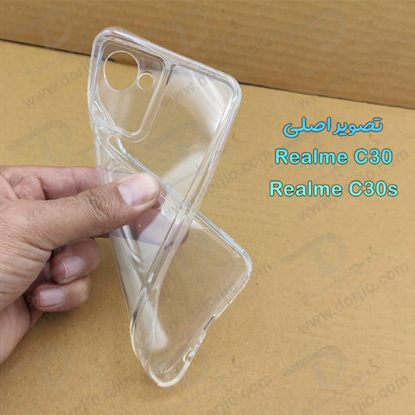 گارد ژله ای شفاف با محافظ دوربین Realme C30S