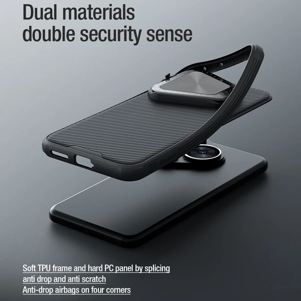 خرید قاب ضد ضربه مگنتی کمرا استند نیلکین Huawei Pura 70 Pro مدل Camshield Prop Magnetic