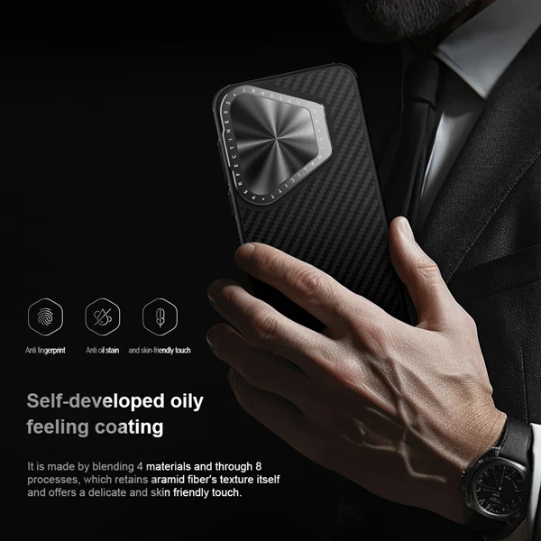 خرید قاب ضد ضربه کمرا استند نیلکین Huawei Pura 70 مدل CarboProp