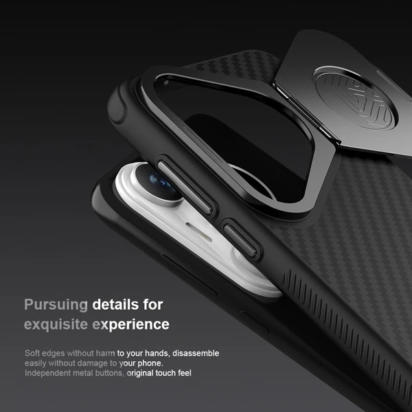 خرید قاب ضد ضربه کمرا استند نیلکین Huawei Pura 70 مدل CarboProp