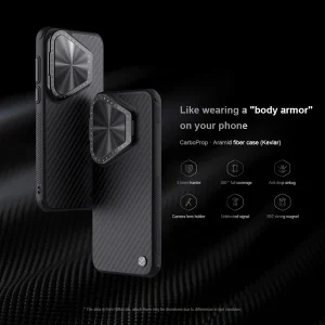 خرید قاب ضد ضربه کمرا استند نیلکین Huawei Pura 70 مدل CarboProp