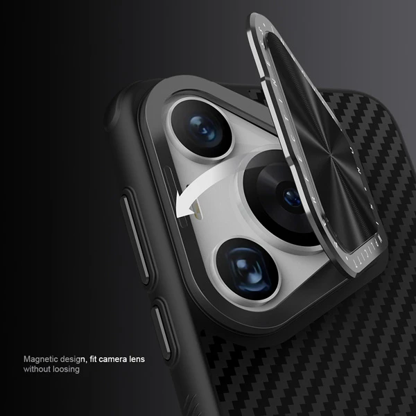 خرید قاب ضد ضربه کمرا استند نیلکین Huawei Pura 70 مدل CarboProp