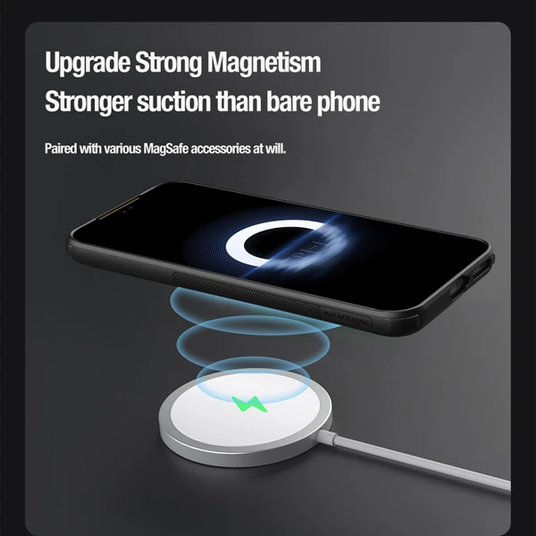 خرید قاب محافظ مگنتی کمرا استند نیلکین Huawei Pura 70 Pro Plus مدل Textured Prop Magnetic