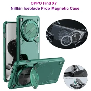 قاب پشت کریستال کمرا استند نیلکین ویژه Oppo Find X7 مدل Iceblade Prop Magnetic