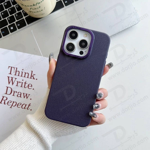 خرید قاب چرمی فوکوس پیکسل iPhone 15 Pro Max مدل Funshare