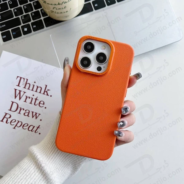 خرید قاب چرمی فوکوس پیکسل iPhone 15 Pro Max مدل Funshare