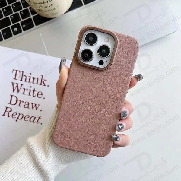 خرید قاب چرمی فوکوس پیکسل iPhone 15 Pro Max مدل Funshare