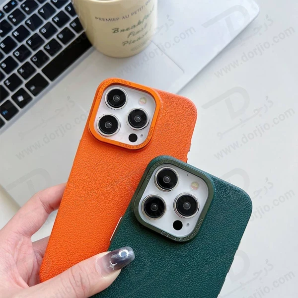 خرید قاب چرمی فوکوس پیکسل iPhone 15 Pro Max مدل Funshare