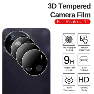 خرید محافظ لنز 9H شیشه ای Realme C67 5G مدل 3D