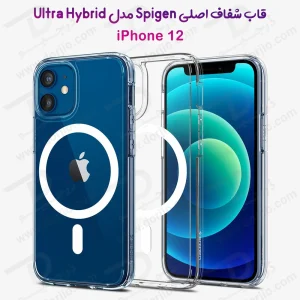 کریستال کاور شفاف iPhone 12 مارک Spigen مدل Neo Hybrid