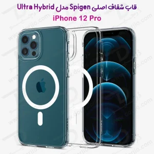 کریستال کاور شفاف iPhone 12 Pro مارک Spigen مدل Neo Hybrid