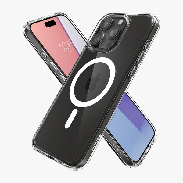 خرید کریستال کاور شفاف iPhone 15 Pro مارک Spigen مدل Neo Hybrid