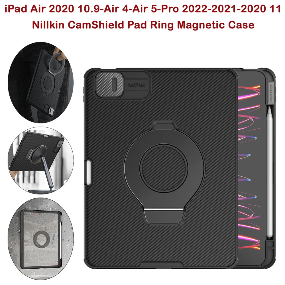 خرید گارد رینگی مگنتی نیلکین تبلت iPad 10.9 2022 مدل Camshield Pad (1)