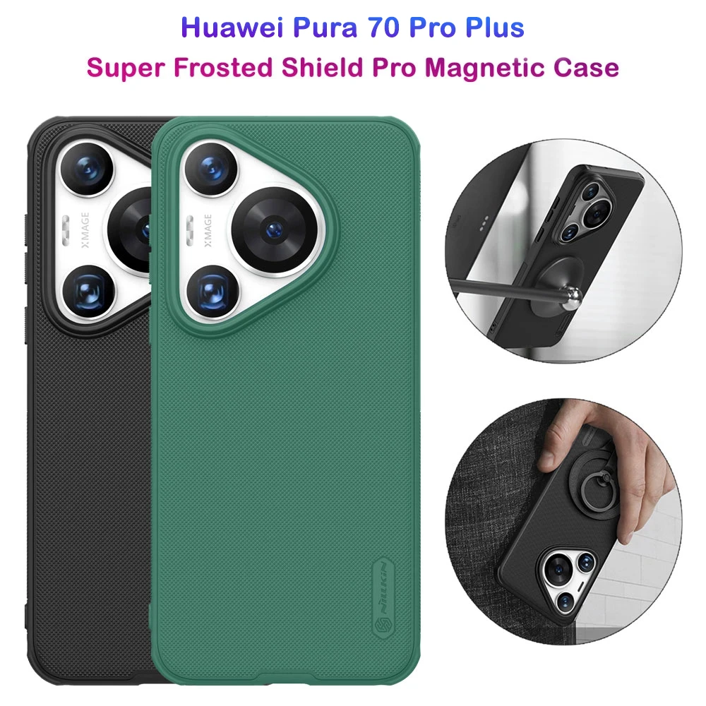 قاب ضد ضربه مگنتی نیلکین Huawei Pura 70 Pro Plus مدل Super Frosted Shield Pro Magnetic