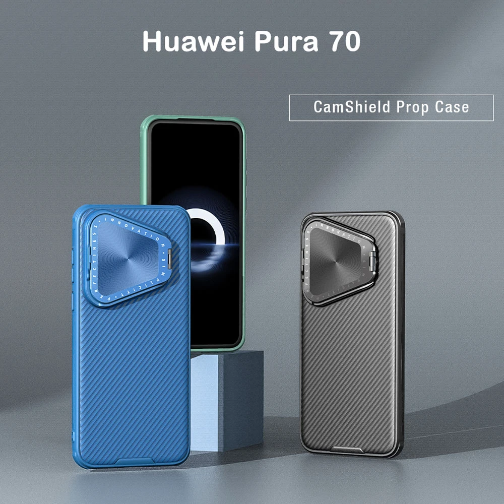 قاب ضد ضربه کمرا استند نیلکین Huawei Pura 70 مدل Camshield Prop