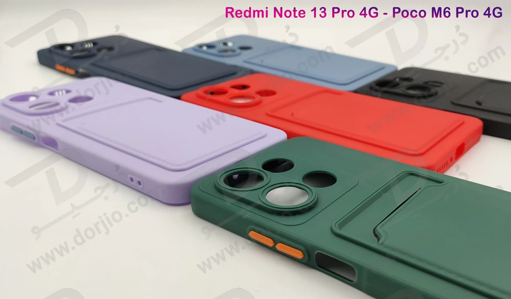 خرید قاب محافظ جا کارتی Xiaomi Redmi Note 13 Pro 4G مدل Card Holder