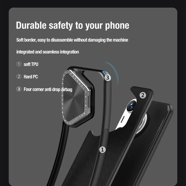 خرید قاب محافظ مگنتی کمرا استند نیلکین Huawei Pura 70 مدل Textured Prop Magnetic
