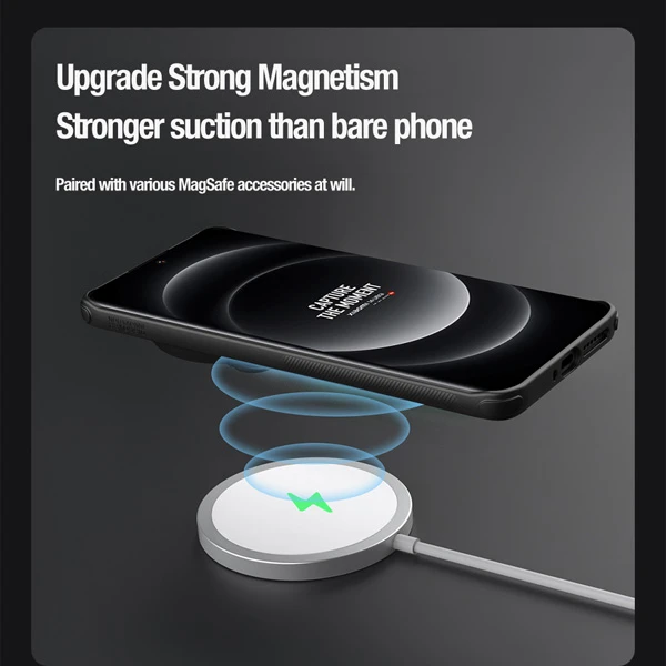 خرید قاب محافظ مگنتی کمرا استند نیلکین Xiaomi 14 Ultra مدل Textured Prop Magnetic