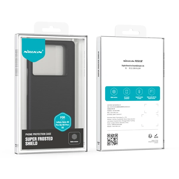 خرید قاب محافظ نیلکین Infinix Note 40 Pro 5G مدل Super Frosted Shield