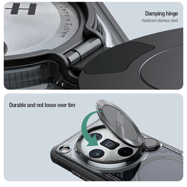 خرید قاب پشت کریستال کمرا استند نیلکین ویژه Oppo Find X7 Ultra مدل Iceblade Prop Magnetic