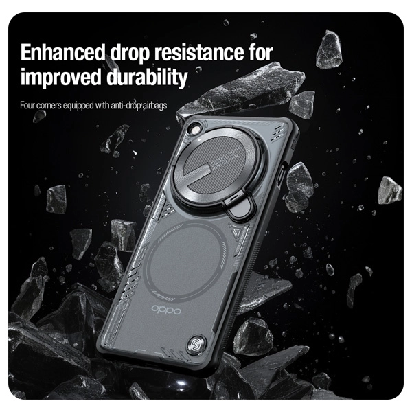 خرید قاب پشت کریستال کمرا استند نیلکین ویژه Oppo Find X7 مدل Iceblade Prop Magnetic