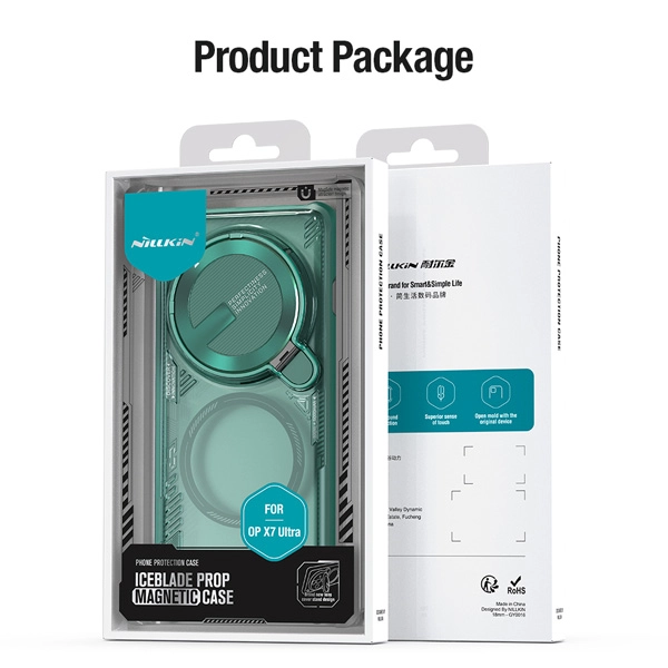 خرید قاب پشت کریستال کمرا استند نیلکین ویژه Oppo Find X7 مدل Iceblade Prop Magnetic
