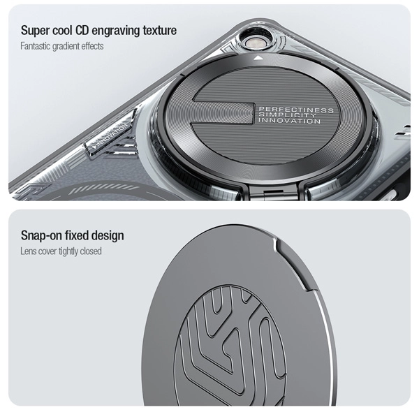 خرید قاب پشت کریستال کمرا استند نیلکین ویژه Oppo Find X7 مدل Iceblade Prop Magnetic