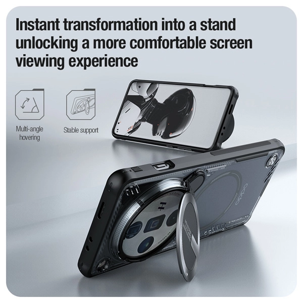 خرید قاب پشت کریستال کمرا استند نیلکین ویژه Oppo Find X7 مدل Iceblade Prop Magnetic