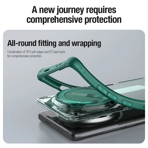 خرید قاب پشت کریستال کمرا استند نیلکین ویژه Oppo Find X7 مدل Iceblade Prop Magnetic