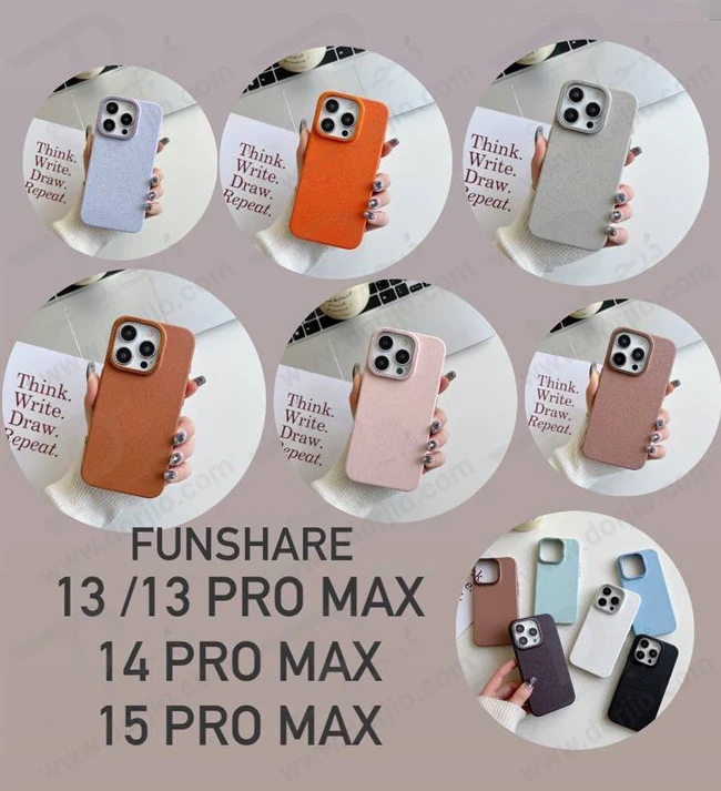خرید قاب چرمی فوکوس پیکسل iPhone 13 Pro Max مدل Funshare