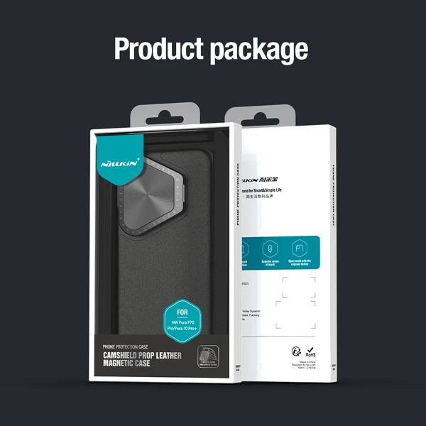 خرید قاب چرمی مگنتی کمرا استند نیلکین Huawei Pura 70 Pro Plus مدل CamShield Prop Leather Magnetic