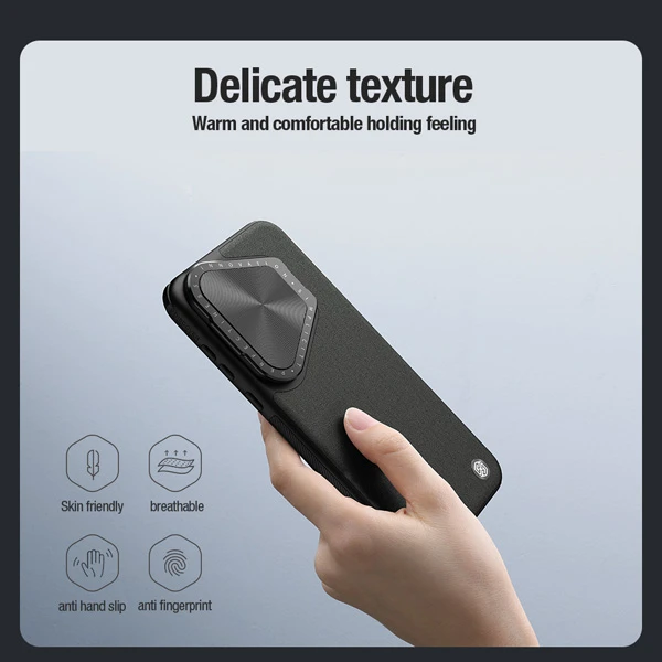 خرید قاب چرمی کمرا استند نیلکین Huawei Pura 70 Pro Plus مدل CamShield Prop Leather