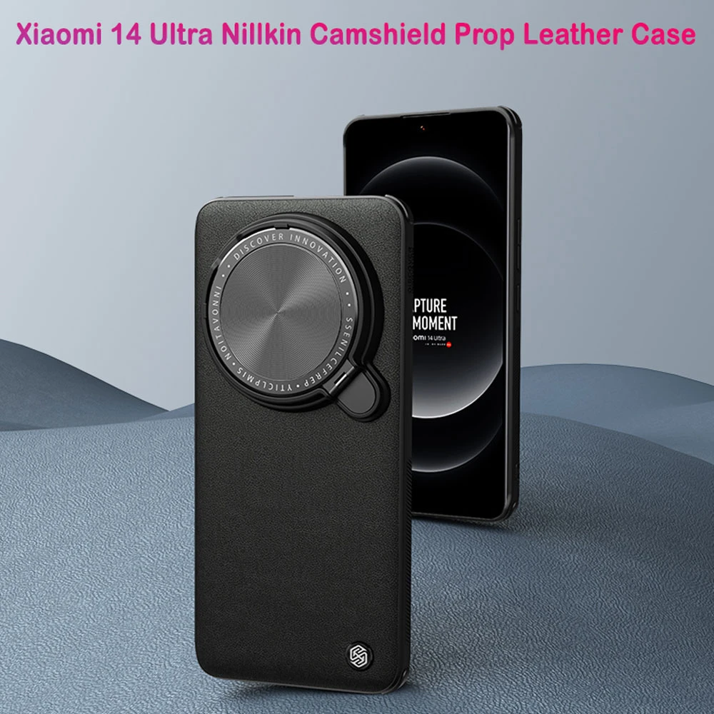 قاب چرمی کمرا استند نیلکین Xiaomi 14 Ultra مدل CamShield Prop Leather